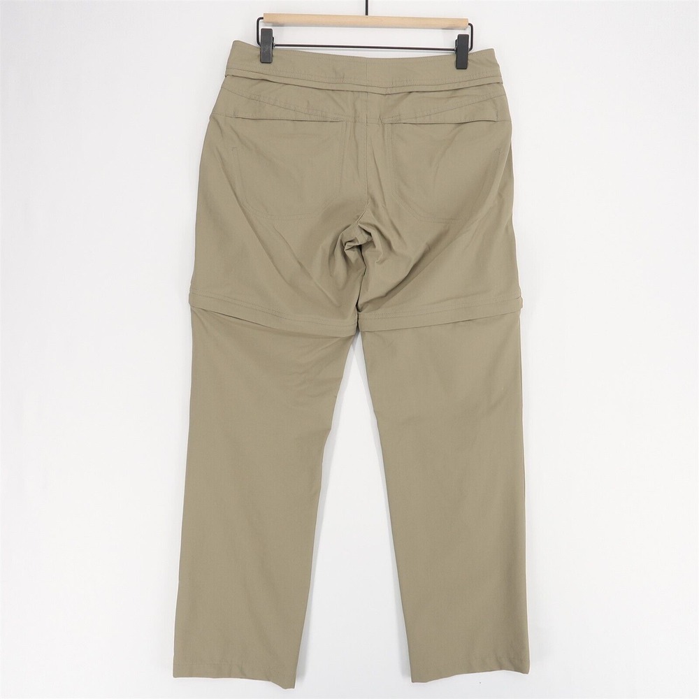 Mountain Hardware Convertible Pants Womens 10 Beige Stretch Nylon Hiking - Picture 2 of 11